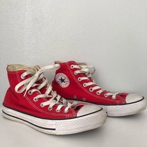 Red High Top Converse